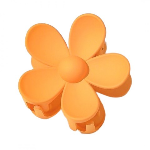 Spinka do włosów klamra XL kwiat pomarańczowy 7x7,5 cm SP196