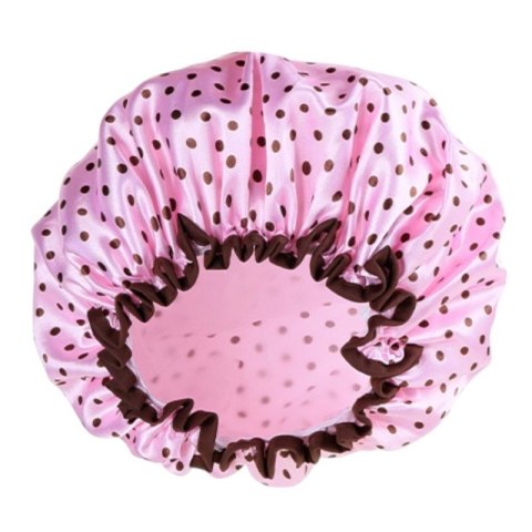 Wodoodporny czepek ochronny, kąpielowy na włosy, do spania, KROPKI KCZ01