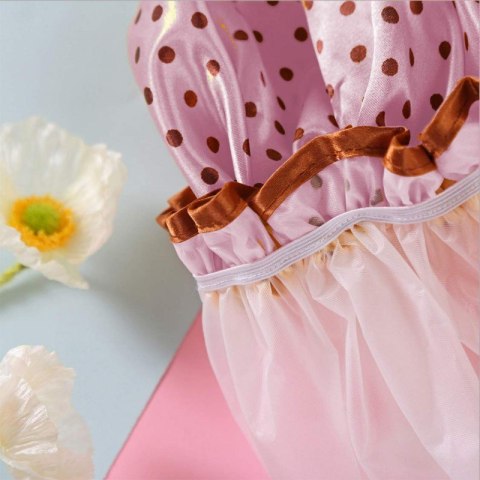 Wodoodporny czepek ochronny, kąpielowy na włosy, do spania, KROPKI KCZ01