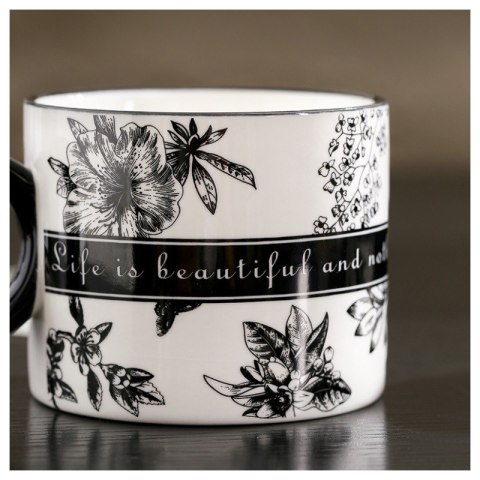 Zestaw kubków 2szt w pudełku ozdobnym TO YOU czarno białe 310ml KB11