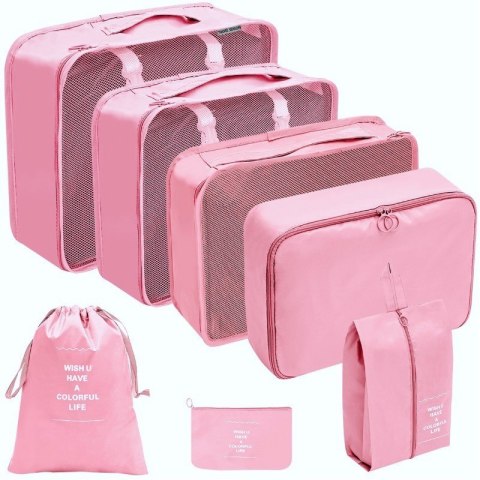 Zestaw podróżny 7 szt kosmetyczek saszetek organizerów KS41WZ5