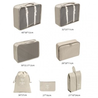 Zestaw podróżny 7 szt kosmetyczek saszetek organizerów KS41WZ5