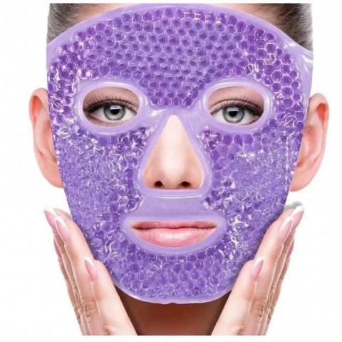 Dwustronna, żelowa chłodząco - rozgrzewająca maseczka na twarz, relaksująca AK22FIO