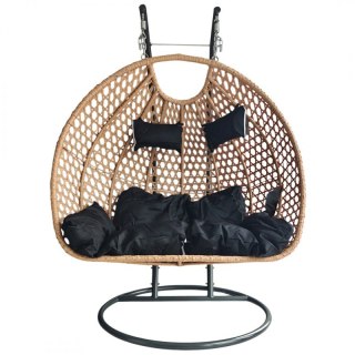 Fotel wiszący, huśtawka kokon z poduszkami DWUOSOBOWY KR34