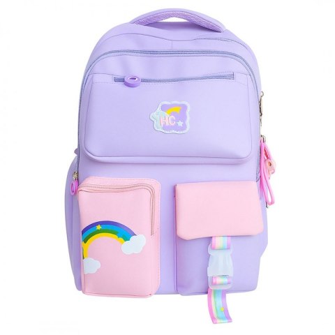 Plecak RAINBOW sweet szkolny uniwersalny kieszonki, odblaski PL160FIO