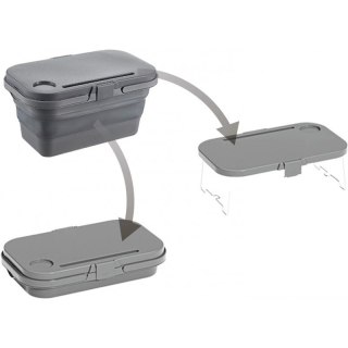 Uniwersalny składany kosz piknikowy 3w1, stolik, pojemnik KP03SZ