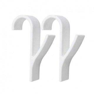 Wieszak, uchwyt, haczyk na grzejnik, prysznic, biały komplet 2 SZT U16BZESTAW2