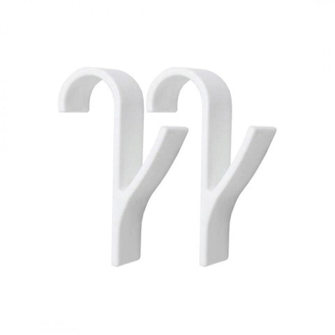 Wieszak, uchwyt, haczyk na grzejnik, prysznic, biały komplet 2 SZT U16BZESTAW2