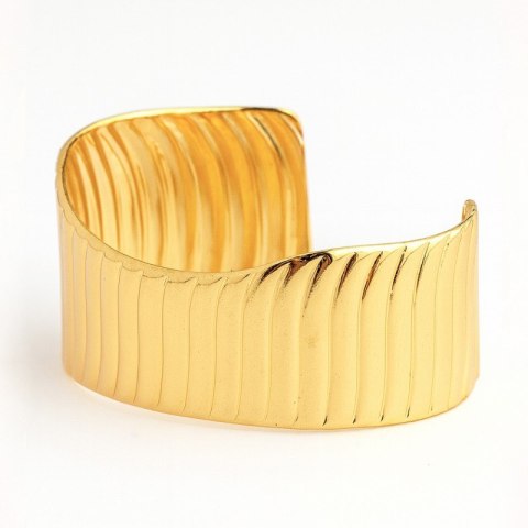 Bransoletka na rękę stal chirurgiczna pozłacana złotem BST1581