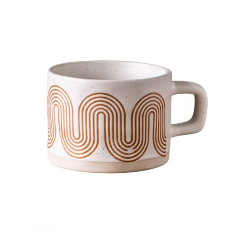 Kubek ceramiczny, geometryczny wzór, 250ml - KB29