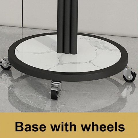 Kwietnik, regał, stojak na kwiaty metalowy okrągły na kółkach 130х40cm SZ38CZ