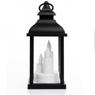 Lampion dekoracyjny LED z imitacją świec 10 x 22 cm - LAMP52CZ