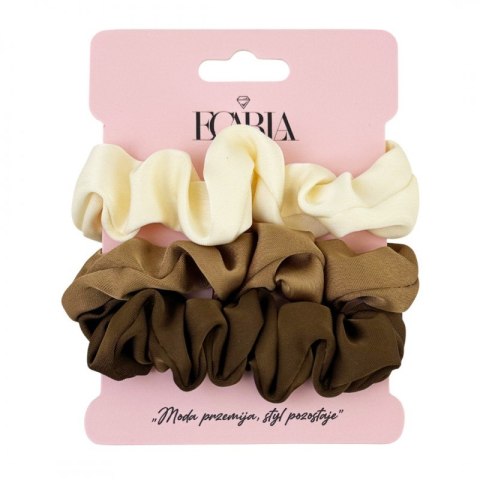 Zestaw frotek gumek do włosów 3w1 na plakietce PIN UP GUM158