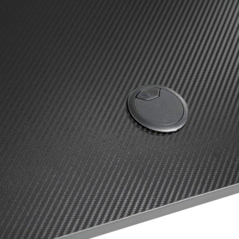 Biurko gamingowe, komputerowe z uchwytami na słuchawki, wodę 120 x 60 x 75 cm czarne STL25CZ