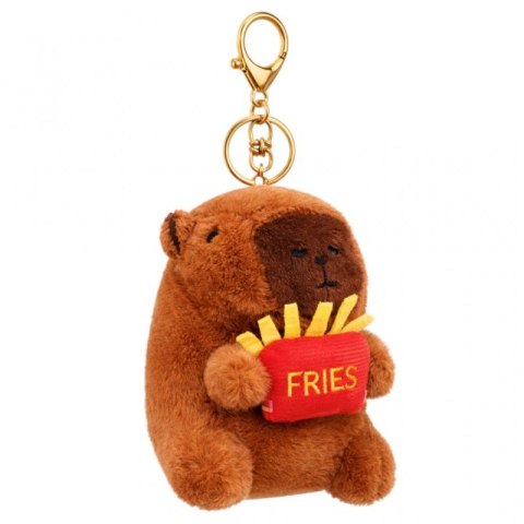 Brelok do kluczy pluszowa puchata Kapibara z Frytkami BRL389