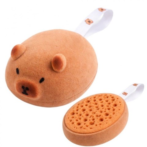 Dwustronna Gąbka KAPIBARA Plaster miodu do mycia ciała na mokro, delikatny peeling GB22