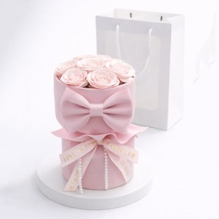 Flower box, bukiet zapachowych kwiatów mydlanych w pudełku 8szt. LED BUK24R