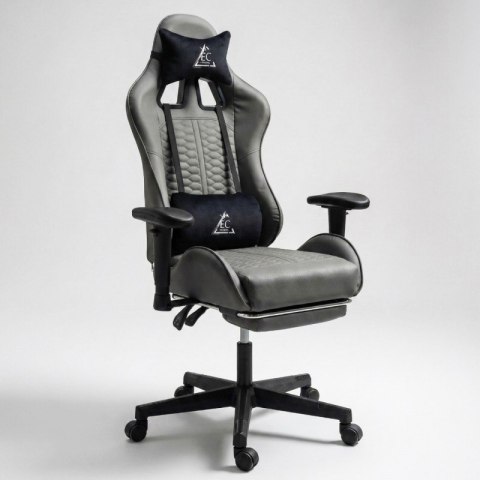 Fotel gamingowy obrotowy EvoChair z masażerem i regulowanymi podłokietnikami KO45SZ