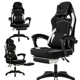 Fotel gamingowy obrotowy VECTOR z masażerem i podnóżkiem KO48B