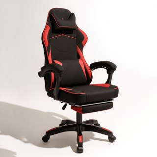 Fotel gamingowy obrotowy VECTOR z masażerem i podnóżkiem KO48CZE