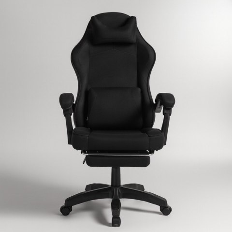 Fotel gamingowy obrotowy VECTOR z masażerem i podnóżkiem KO48CZ