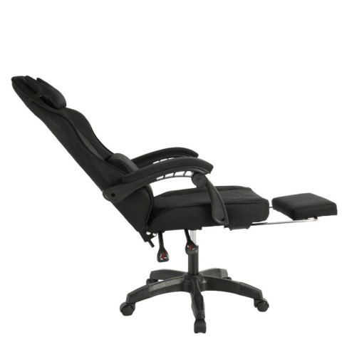 Fotel gamingowy obrotowy VECTOR z masażerem i podnóżkiem KO48CZ