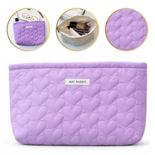 Kosmetyczka jednokomorowa pikowana serca 25 x 5 x18 cm KS120FIO