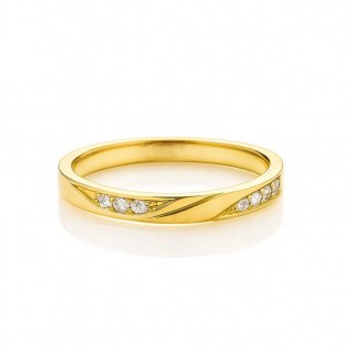 Pierścionek stal chirurgiczna platerowana 14k złotem PST989, Rozmiar pierścionków: US6 EU11