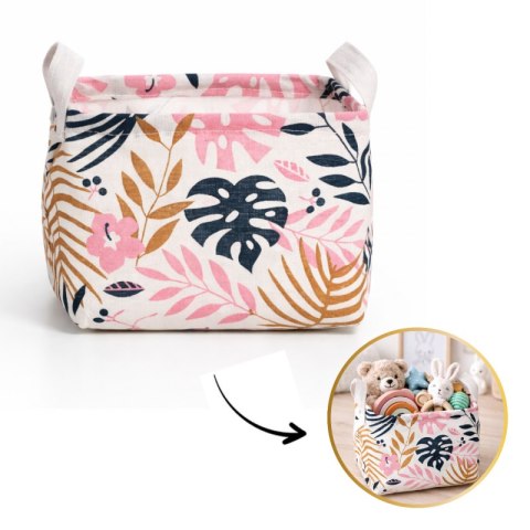 Pojemnik na zabawki, kosz materiałowy, worek na pranie LIŚCIE OR51WZ1