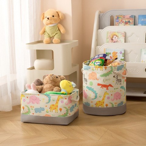 Pojemnik na zabawki kosz, worek na pranie, organizer zwierzątka 40x35cm OR113