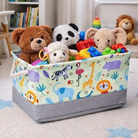 Pojemnik na zabawki kosz, worek na pranie, zwierzątka 30х40х22cm OR112