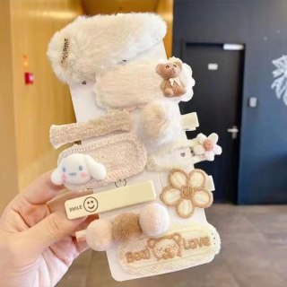 Zestaw pakiet 10w1 spinek wsuwek do włosów puchate CREAMY SP283