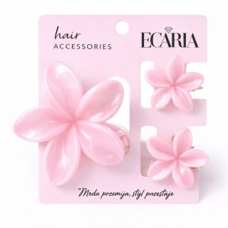 Zestaw spinek do włosów klamer 3w1, kwiat XL + 2 szt. mini spinek SP443