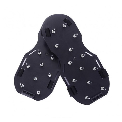 Aerator sandałowy z kolcami, wertykulator na buty, duzy, czarny AS03