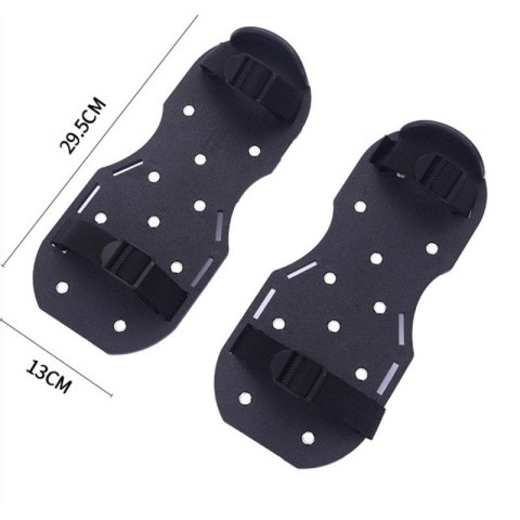 Aerator sandałowy z kolcami, wertykulator na buty, duzy, czarny AS03