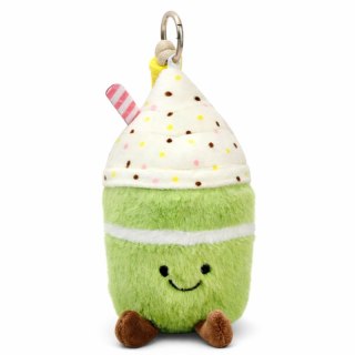 Brelok do kluczy pluszowy uśmiechnięta MATCHA z bitą śmietaną BRL407