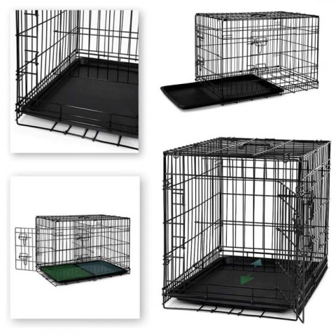 DUŻA KLATKA KENNELOWA METALOWA KOJEC Transporter dla PSA KOTA 107x71x77,5cm KOT34