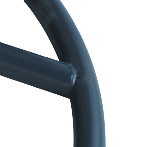 Fotel wiszący huśtawka kokon z czarnymi poduszkami KR26