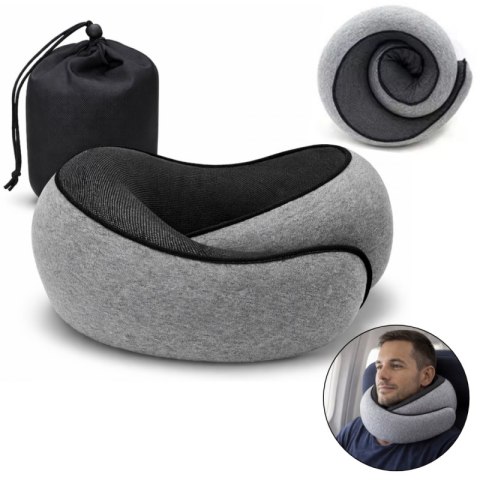 Poduszka podróżna pod szyję, kark, ortopedyczna, termoplastyczna, litera U PDS25