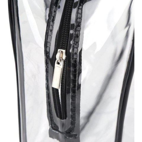 Zestaw kosmetyczek 3w1, transparentne 3 rozmiary, wodoodporne Czerń KS154