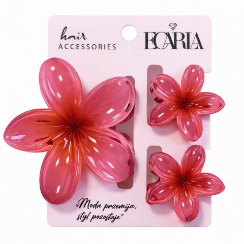 Zestaw spinek do włosów klamer 3w1, kwiat omre XL + 2 szt. mini spinek SP420